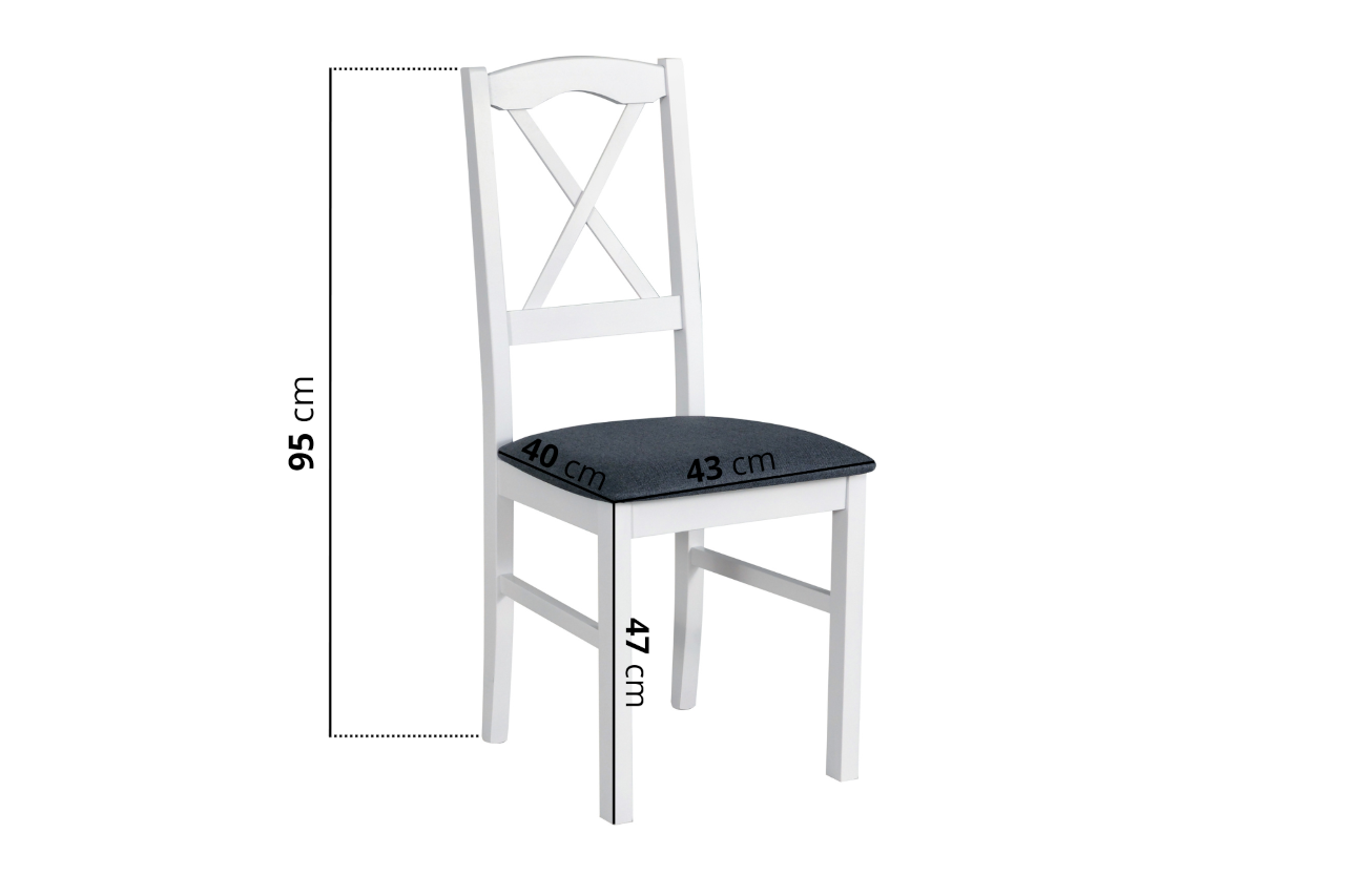 Krzesło NILO 11 biały / 28B
