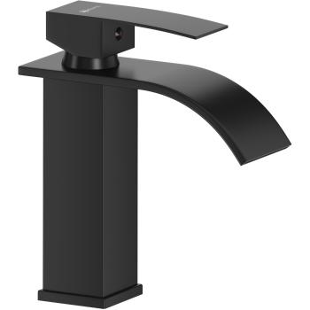 Bateria umywalkowa niska YUTA 02 czarny mat