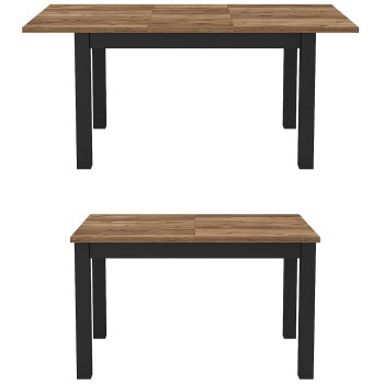 Stół rozkładany LINO OI92 appenzeller fichte / czarny