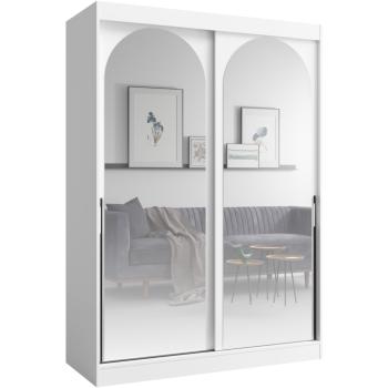 Szafa przesuwna 150 MOGI biała + czarny