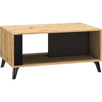 Stolik kawowy BETH 07 dąb artisan / czarny